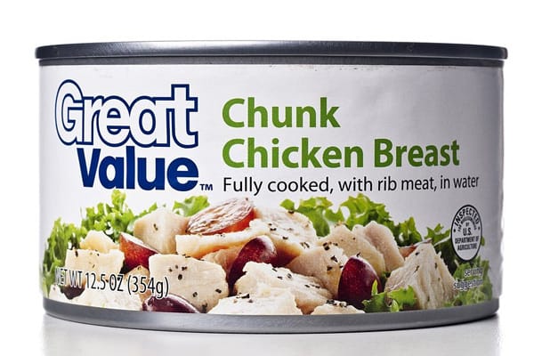 Canned chicken